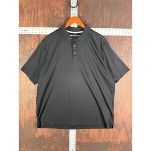 Ariat Heat Series Tek‎ Shirt Polo Embroidered Logo Short Sleeve Black Mens XL